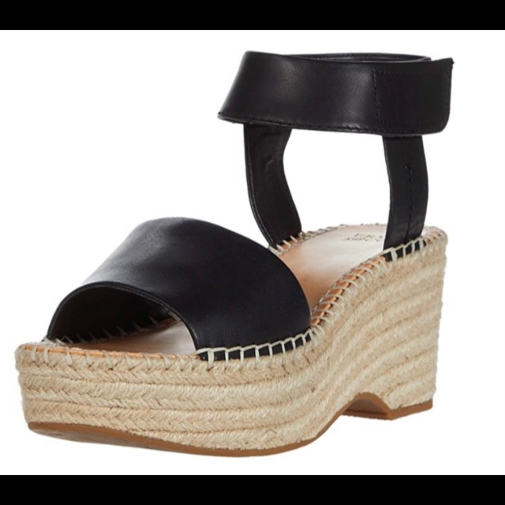 FRYE & CO NIB Amber Espadrille Wedge Leather, size 10
